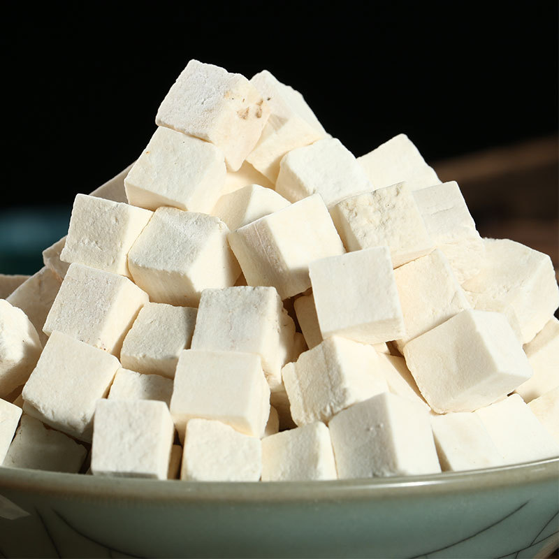 Poria cocos cut into pieces